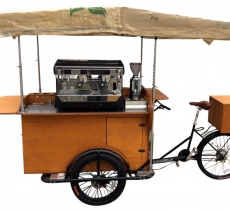 Mẫu xe đạp bán cà phê dạo thu hút khách hàng