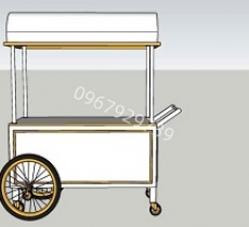 THIẾT KẾ XE ĐẨY BÁN HÀNG GIÁ RẺ CHUYÊN NGHỆP - MẪU 1 