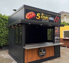 LÀM KIOT BÁN ĐỒ NƯỚNG BBQ BỀN ĐẸP, ẤN TƯỢNG