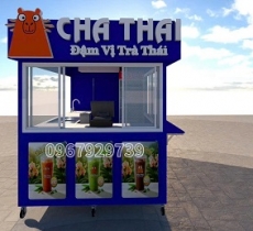THIẾT KẾ KIOT BÁN TRÀ SỮA BỀN ĐẸP - MẪU 14
