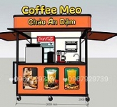 THIẾT KẾ KIOT BÁN CÀ PHÊ GIÁ RẺ - MẪU 18