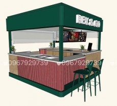 THIẾT KẾ KIOT BÁN ĐỒ ĂN NHANH TIỆN LỢI, HIỆN ĐẠI , GIÁ TỐT