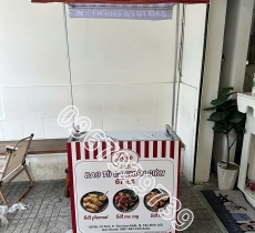XE GẤP GỌN BÁN ĐỒ ĂN VỈA HÈ TIỆN LỢI